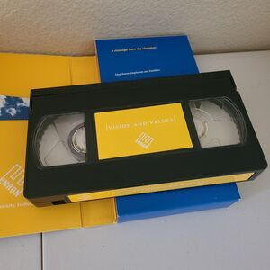 RARE! ENRON vision & values employee training VHS video tape - UNPLAYED RARE